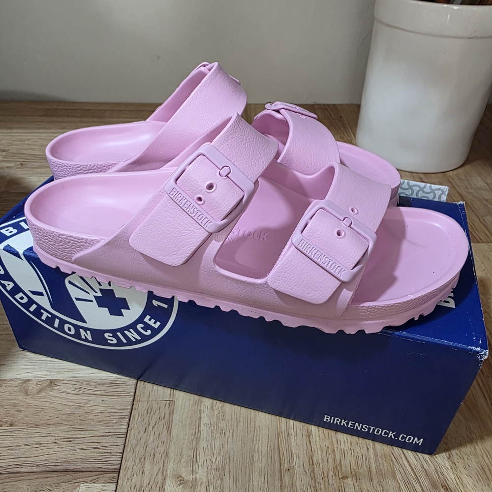 Birkenstock Kids Arizona EVA Sandals in Light Pink - Picture 7 of 8
